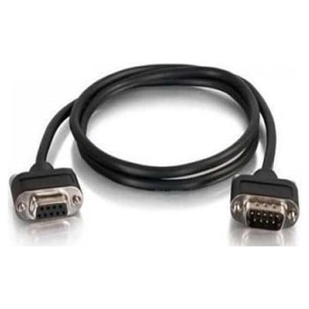 UPC: 0757120521570 | C2G 52157 6ft Serial RS232 DB9 Cable with Low Profile Connectors M/F – In-Wall CMG-Rated
