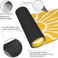 thumbnail image 2 of Boho Style Sun Yellow Large Gaming Mouse Pad 31.5x11.8in Extended Keyboard Mat Non-Slip Base Long Computer Mousepad Ideal for Home Office Work, 2 of 6