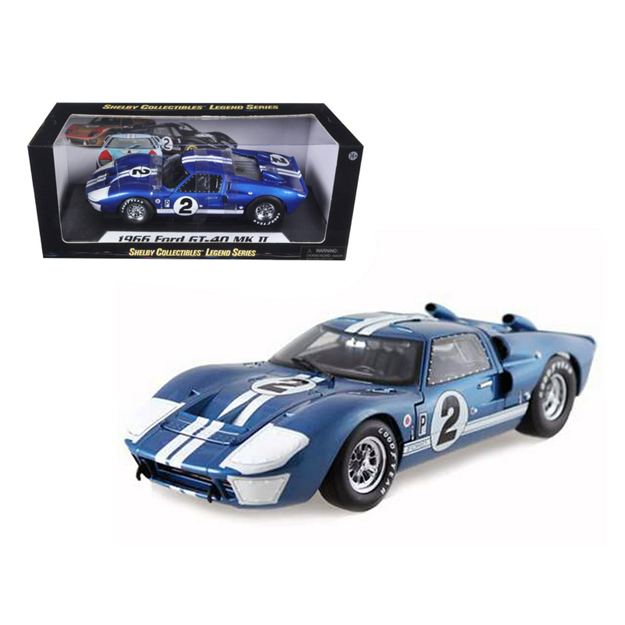 Shelby Collectibles 1966 Ford GT 40 MK II 2 Diecast Car Model