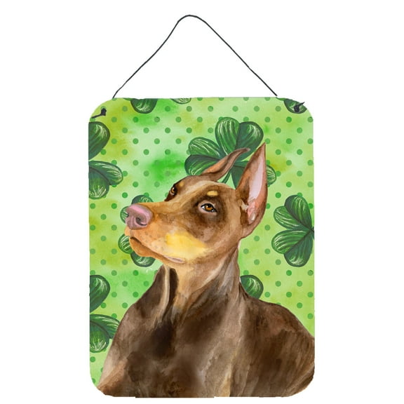 Doberman Pinscher St Patrick's Wall or Door Hanging Prints