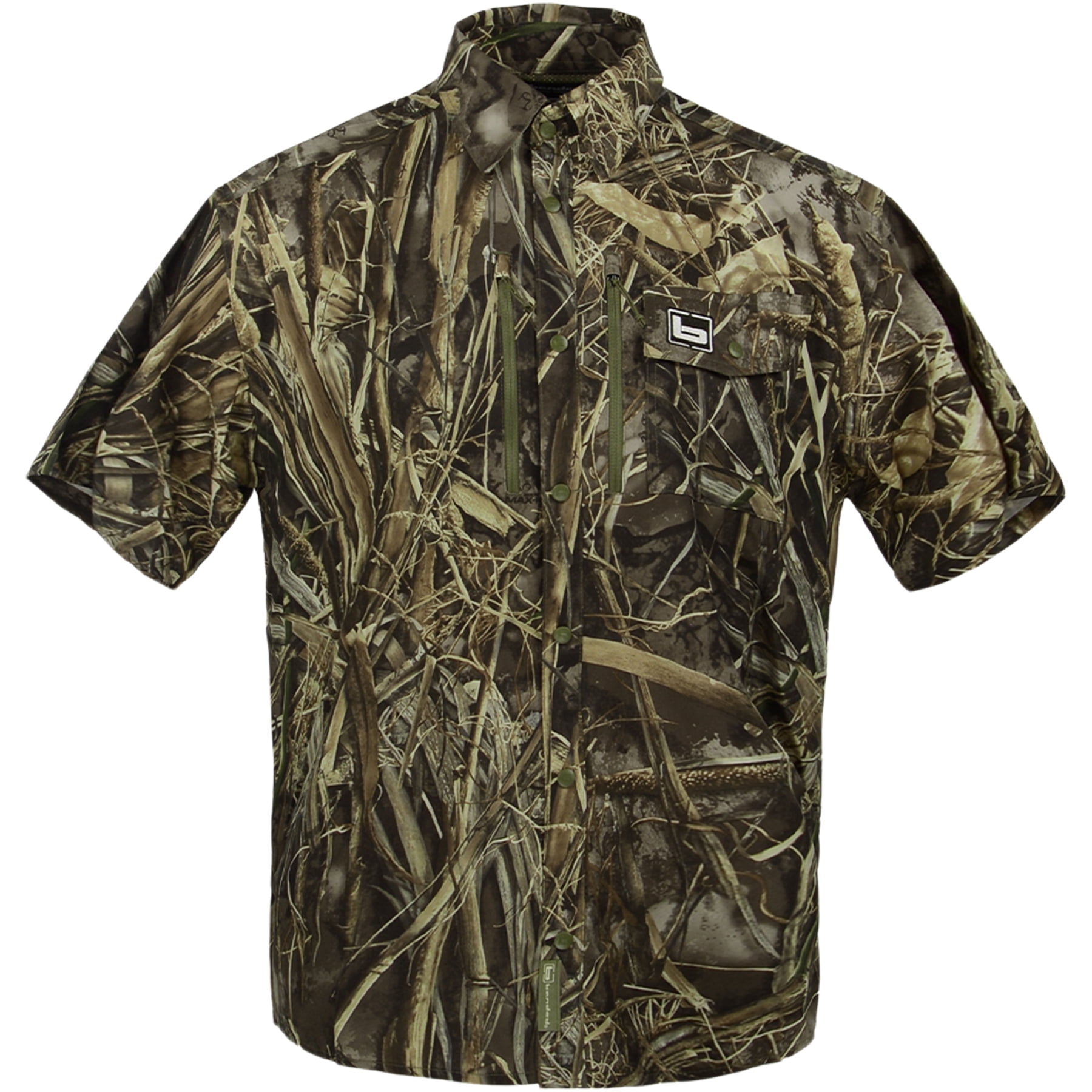 BANDED Men's Badlander Lightweight Short Sleeve Hunting Shirt, Color: MAX7, Size: L
