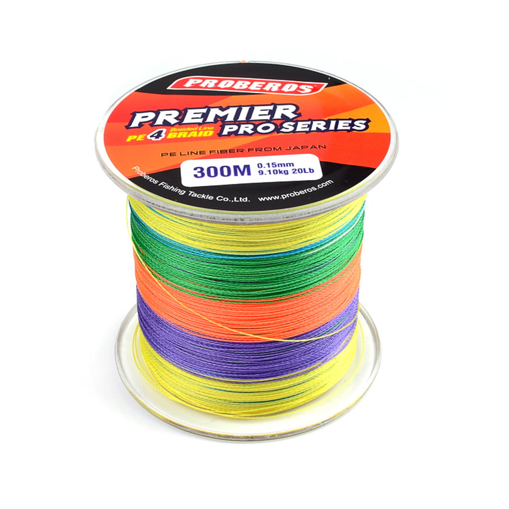 300M Super Strong PE Braided Sea Freshwater Fishing Line 4 Strands Wire Spool 