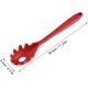 thumbnail image 4 of Pasta Fork Silicone Pasta Spoon Heat Resistant Spaghetti Strainer Spoon Pasta Server Spoon for Kitchen Cooking(Red), 4 of 5