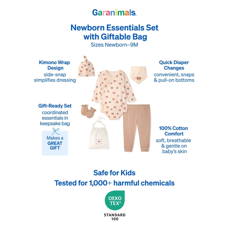 Garanimals Newborn & Baby 100% Cotton Newborn Essentials Set photo 7