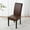 🔥 Brown_New, variant on Dianli Chair Covers Stretch PU Spandex Fabric Slipcovers Universal Elastic Seat Protectors Washable Dining Room Kitchen Chair Slip Covers for Wedding Banquet Home Event Decor