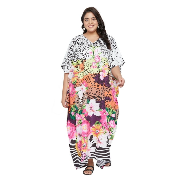 Oussum Robes Caftans Grande Taille pour Femmes Longue Robe Maxi Caftans pour Dames