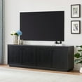 thumbnail image 2 of Evelyn&Zoe Ormond Rectangular TV Stand for TV's up to 75", Black Grain, 2 of 5