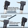 thumbnail image 5 of Mini Bike Pump Portable Frame Pump Fit Presta Amp; Schrader, Mini Ycle Tire Pump For Bmx Mountai, 5 of 5