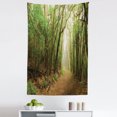 thumbnail image 1 of Spain Tapestry, Wild Hiking Forest Woodland Garajonay National Park Canary Islands, Fabric Wall Hanging Decor for Bedroom Living Room Dorm, 5 Sizes, Caramel Lime Green and Fawn, by Ambesonne, 1 of 1