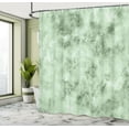 thumbnail image 4 of Ambesonne Marble Print Shower Curtain, Stormy Details Pattern, 69"Wx84"L, Pale Green, 4 of 4