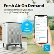 Coway Airmega 400S Smart Home Whole Room Air Purifier with HEPA Filter, White