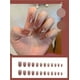 thumbnail image 2 of Apuakthei 24 piezas de uñas postizas de longitud media con diseños elegantes y largos con pegamento, uñas acrílicas con punta francesa, uñas postizas brillantes de bailarina, uñas adhesivas para, 2 of 7
