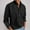 #Black, variant on DPTALR George Men's Casual Solid Long-Sleeve Shirt Turndown Collar,Buttons,Pockets,Black Big and Tall Men XXXL