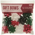thumbnail image 1 of IG Design 274723 Red, White & Green Bow Bag - 12 Count, 1 of 1