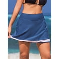 thumbnail image 5 of Sociala Women Swim Skirts Tummy Control Bathing Suit Skirts High Waisted Bikini Bottoms, 5 of 7