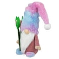 thumbnail image 3 of Northlight Gnome Boy with Tulips Spring Figurine - 15" - Purple and Blue, 3 of 5