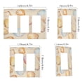 thumbnail image 2 of Yayeee Rocker Switch Wall Plate 1-Gang 4.6"x2.9" Home Decorative Outlet Cover, Watercolor Seashell, 2 of 6