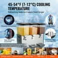 thumbnail image 3 of VEVOR Commercial Beverage Dispenser 18L x 3 Tanks Cold Juice Ice Drink Dispenser, 3 of 9