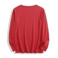 thumbnail image 4 of Mgmyaa Womens Christmas Print Long Sleeve Shirt Round Neck Graphic Tees Casual T-Shirts, 4 of 7