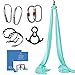 thumbnail image 2 of Aum Active Aerial Silks Starter Kit - Durable 9 Yards of Aerial Yoga Hammock with Hardware & Guide - Aerial Swing for Acrobatic Flying Yoga & All Levels (Aerial Rigging Point Up to 13ft), 2 of 4