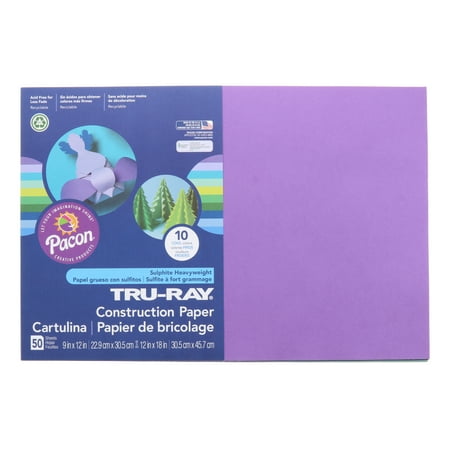 UPC: 0084001029437 | Pacon Tru-Ray Construction Paper – 12  x 18   Assorted Cool Colors  50 Sheets
