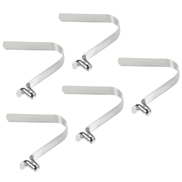 Uxcell 10x6mm Kayak Paddle Snaps, Hollow Button Single Pin Lock Tube Spring Clips for Tent Pole, 5 Pack