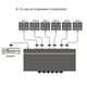 thumbnail image 3 of Caja de Interruptor Selector de Comparador de Amplificador de Esté de 6 Canales, 3 of 9