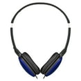 thumbnail image 2 of JVC - Écouteurs Filaires Plats, Légers et Pliables avec Microphone Intégré et Télécommande, Bleu, 2 of 5
