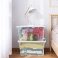 thumbnail image 5 of Saedy 6 Pcs Large Clear Storage Box, 35 Qt Plastic Bins with Lids for Versatile Storage, 5 of 7