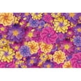 thumbnail image 3 of SUNOLIFE Purple Floral Wall Backdrop Banner Wedding Bridal Photo Background Banner 10x8ft, 3 of 3