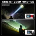 thumbnail image 3 of USB Rechargeable LED Headlamp Zoomable 3-Modes Camping Hiking HeadLamp Worklight, 3 of 10
