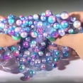 thumbnail image 2 of Lubelski Clear Crystal Slime Multicolor Beads Fluffy Soft Clay Decompression Kids Toy, 2 of 8