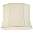 thumbnail image 4 of Imperial Shade Set of 2 Creme White Medium Drum Lamp Shades 14" Top x 16" Bottom x 12" High (Spider) Replacement with Harp and Finial, 4 of 7