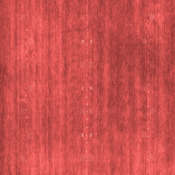 Ahgly Company Indoor Square Abstract Red Contemporary Area Rugs, 4' Square