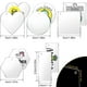 thumbnail image 2 of 200 Piezas AcríLico en Blanco AcríLico Transparente Colgantes para Proyectos de Manualidades DIY, 2 of 7