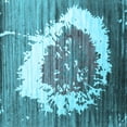 thumbnail image 1 of Ahgly Company Indoor Square Abstract Light Blue Contemporary Area Rugs, 7' Square, 1 of 4