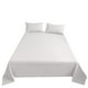 thumbnail image 2 of Bed Sheets Luxurious Hotel-Quality Microfiber | Soft Breathable Wrinkle-Resistant Fade Resistant | 71x91 in | White Gray Blue | Single Sheet | Elegant 4" Hem | Comfortable Durable Easy Care, 2 of 7