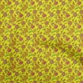 thumbnail image 1 of oneOone Polyester Spandex Yellow Fabric Floral Craft Projects Decor Fabric Printed By The Yard 56 Inch Wide, 1 of 5
