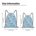 thumbnail image 2 of Balery Cartoon Rocket With Space Pattern Drawstring Backpack Bag Sport Gym Sackpack Cinch Bags Pattern Drawstring Backpack Bag Sport Gym Sackpack Cinch Bags -Small, 2 of 6