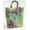 Purple Green Swirl, variant on Batik Tie Dye Tote Bag (Small Oval Tote) (Purple Green Swirl)