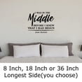 thumbnail image 2 of I Was In The Middle Before I Knew That I Had Begun Wall Decals for Walls Peel and Stick wall art murals Black Small 8 Inch, 2 of 2