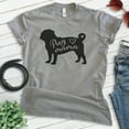 thumbnail image 2 of Pug Mama T-shirt, Unisex Women's Shirt, Pug Owner, Best Dog Mama Gift, Dark Heather Gray, X-Small, 2 of 6