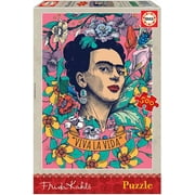 500 Piece "Viva La Vida", Frida Kahlo Jigsaw Puzzle by Educa Borras