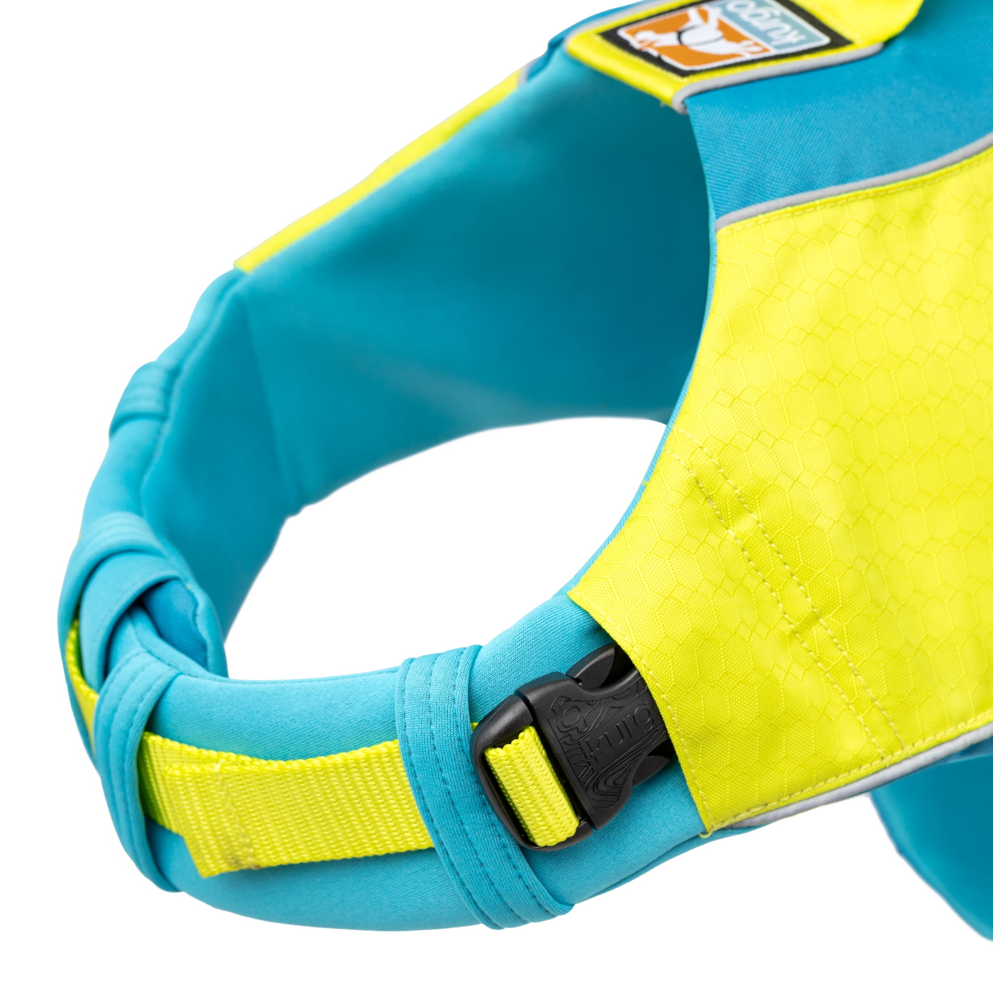 Kurgo Surf n’ Turf Dog Life Jacket, Floatation Vests for Dogs, Dog PFD, Yellow/Blue, X-Large