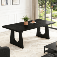 thumbnail image 2 of Fnova 70.9" Rectangular Dining Table for 6-8 People, Large Farmhouse Wood Kitchen Table with Heavy Duty Legs, Easy to Assemble, 2 of 13