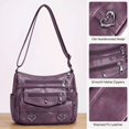 thumbnail image 6 of Spencer Women's Handbag, PU Leather Shoulder Bag for Women, Multi-Pocket Crossbody Purse, Pocketbook with Adjustable Strap, 6 of 9