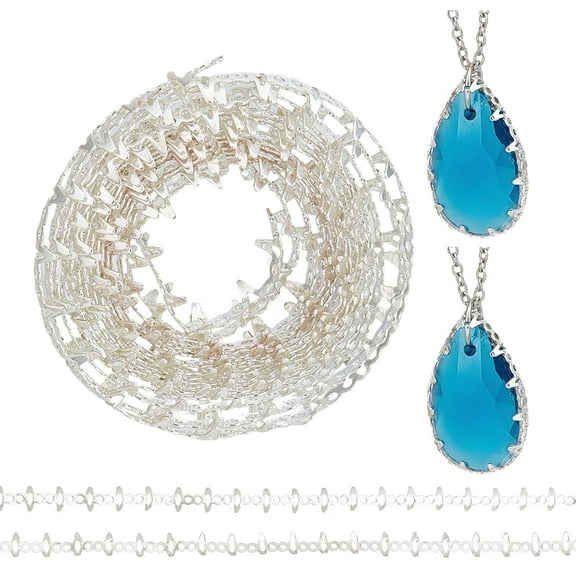 3pcs Copper Craft Wire Gallery Wire Bezel Strip Wire For Cabochons Jewelry Making Supplies Silver 5x0.8mm about 3.30 Feet(1.01m)/pc