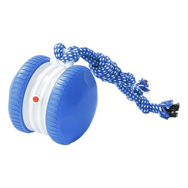 Juguete interactivo duradero para gatos con cuerda de PP, giro de 180°, evitación de obstáculos, recargable por USB y modo de espera automático para el ejercicio de gatos en interiores