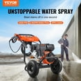 thumbnail image 2 of Gas Pressure Washer, 3500 PSI 2.6 GPM, Heavy Duty Gas Powered, Comes with 5 Quick-Connect Nozzles & Spray Gun, for Cleaning Cars, Trucks, Fences, Patios, Driveways, 2 of 7