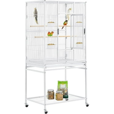 Photo inspiration: Visual Reference: Walnest 87 Inch Large Walk In Iron Aviary Bird Cage